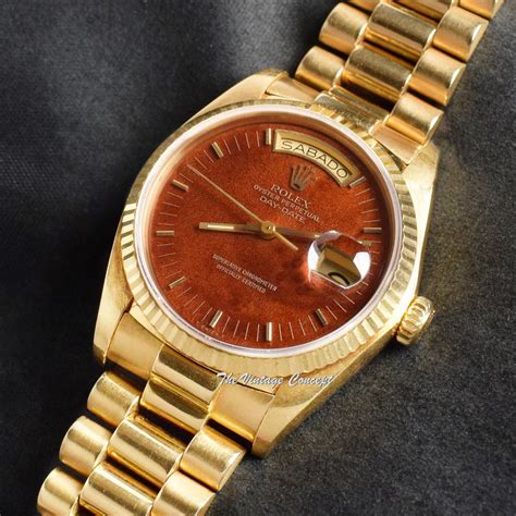 rolex wood dial day date|Rolex Day-Date stone dial.